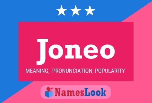 Joneo Name Poster