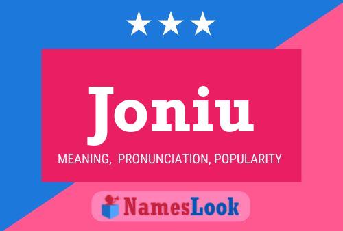 Joniu Name Poster