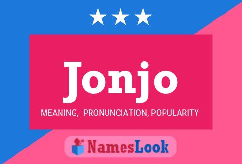 Jonjo Name Poster