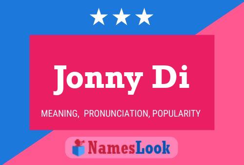 Jonny Di Name Poster