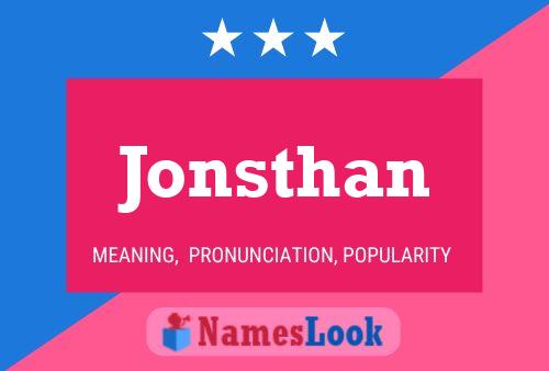 Jonsthan Name Poster