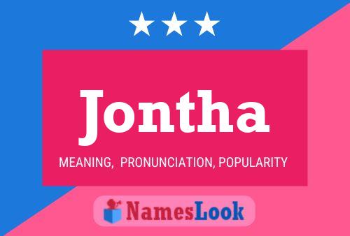 Jontha Name Poster