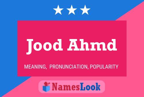 Jood Ahmd Name Poster