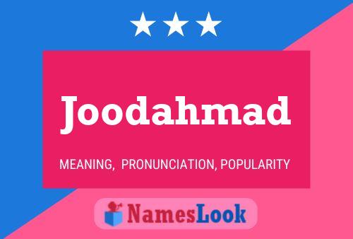 Joodahmad Name Poster