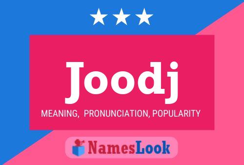 Joodj Name Poster