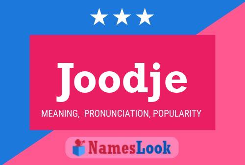 Joodje Name Poster