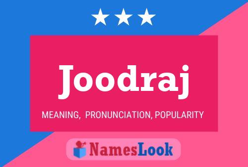 Joodraj Name Poster