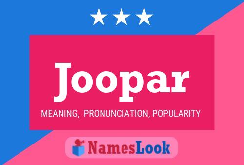 Joopar Name Poster