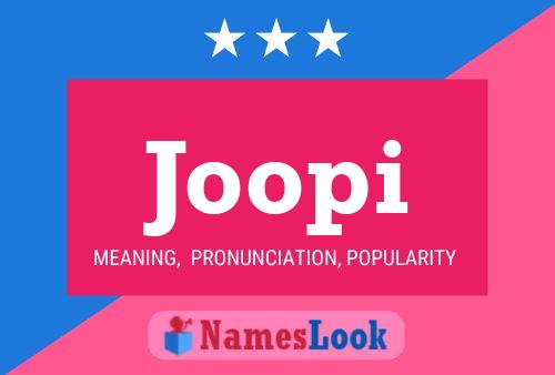 Joopi Name Poster