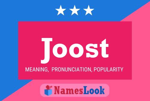 Joost Name Poster