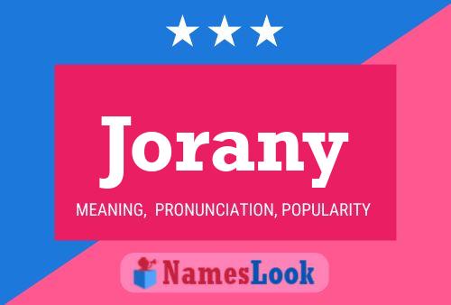 Jorany Name Poster