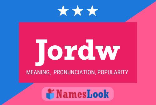 Jordw Name Poster