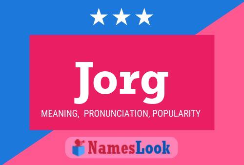 Jorg Name Poster