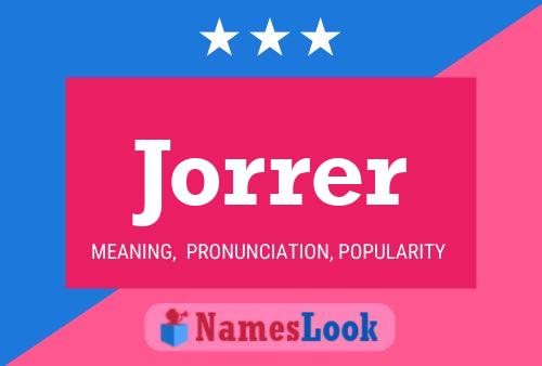 Jorrer Name Poster