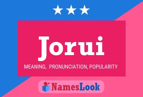 Jorui Name Poster