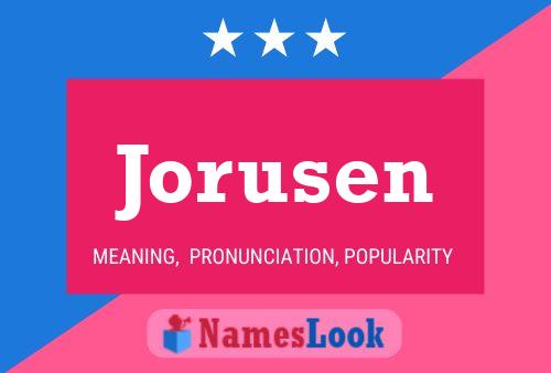 Jorusen Name Poster