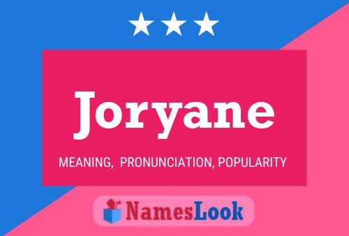 Joryane Name Poster