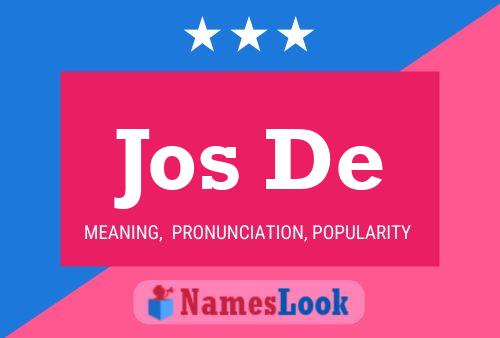 Jos De Name Poster