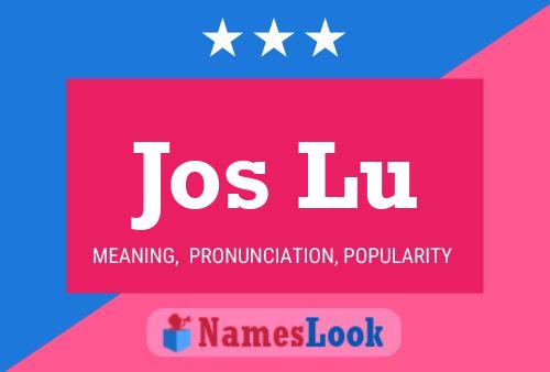 Jos Lu Name Poster