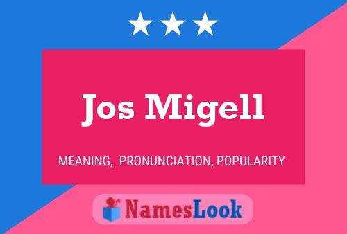 Jos Migell Name Poster