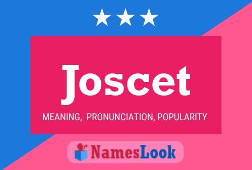 Joscet Name Poster