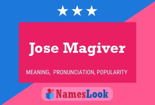 Jose Magiver Name Poster