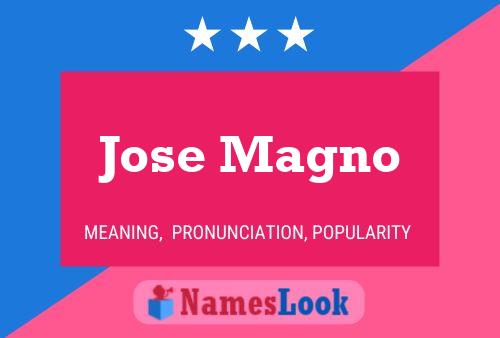 Jose Magno Name Poster