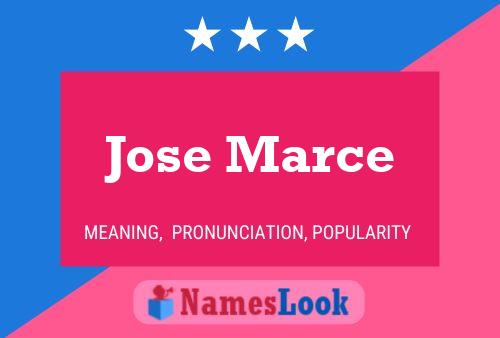 Jose Marce Name Poster