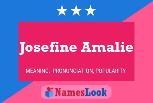 Josefine Amalie Name Poster