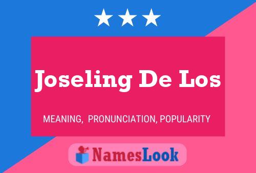 Joseling De Los Name Poster