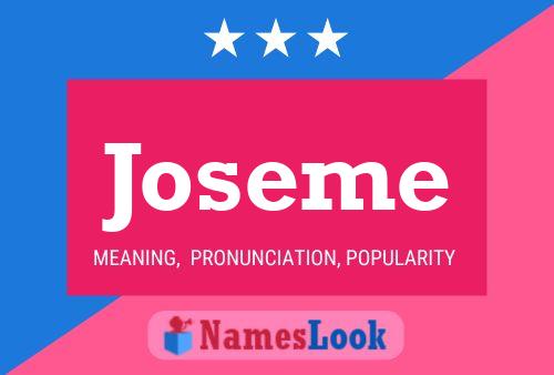 Joseme Name Poster