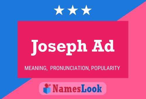 Joseph Ad Name Poster