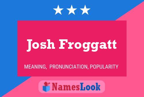 Josh Froggatt Name Poster