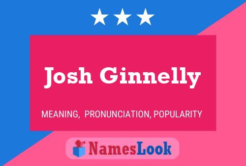 Josh Ginnelly Name Poster