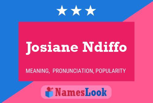 Josiane Ndiffo Name Poster