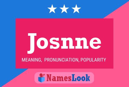 Josnne Name Poster