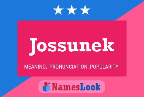 Jossunek Name Poster