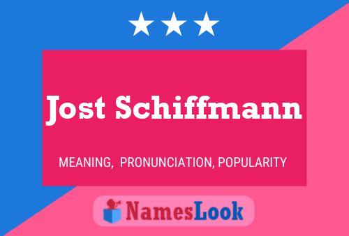 Jost Schiffmann Name Poster