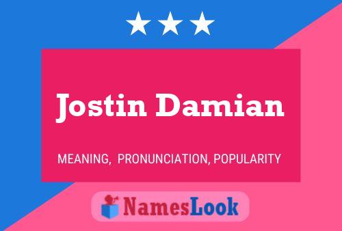 Jostin Damian Name Poster