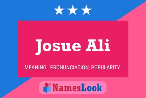 Josue Ali Name Poster