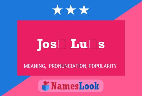 José Luís Name Poster