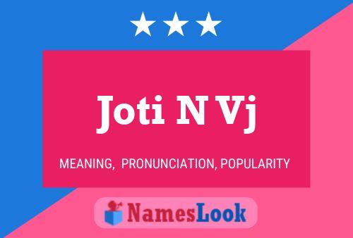 Joti N Vj Name Poster