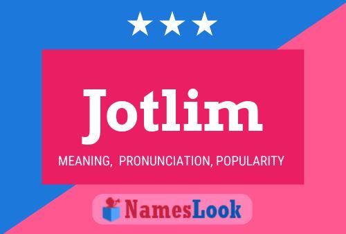 Jotlim Name Poster