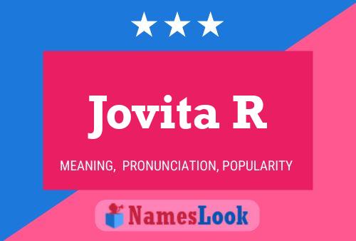 Jovita R Name Poster