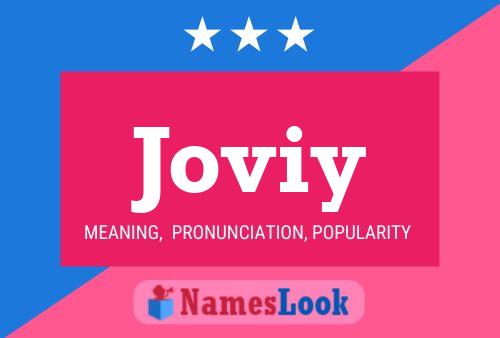 Joviy Name Poster