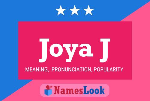 Joya J Name Poster