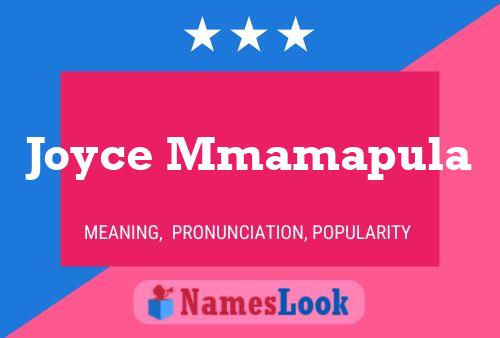 Joyce Mmamapula Name Poster