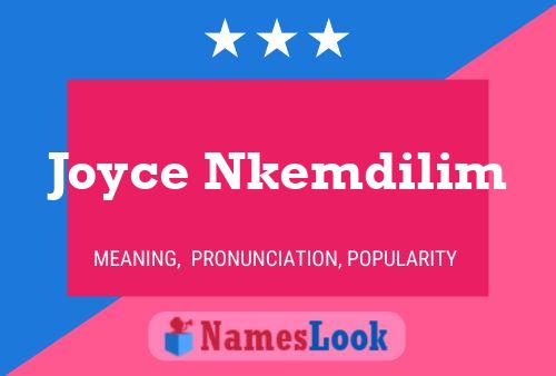 Joyce Nkemdilim Name Poster