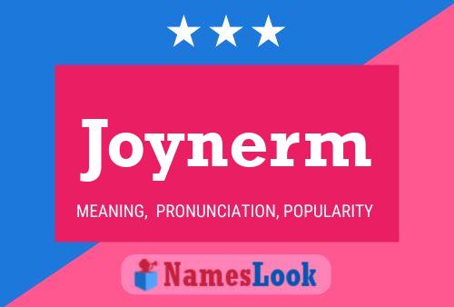 Joynerm Name Poster