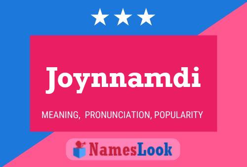 Joynnamdi Name Poster